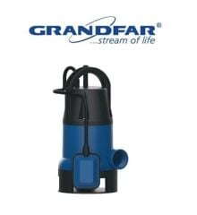 Grandfar GP750F 1Hp 220V Plastik Gövdeli Drenaj Dalgıç Pompa (Az kirli su)